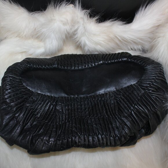 Coach Madison Sophia Black Gathered Leather Shoulder Tote  Handbag - Picture 10 of 10